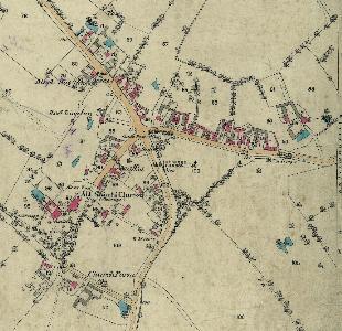 The western part of the village in 1883